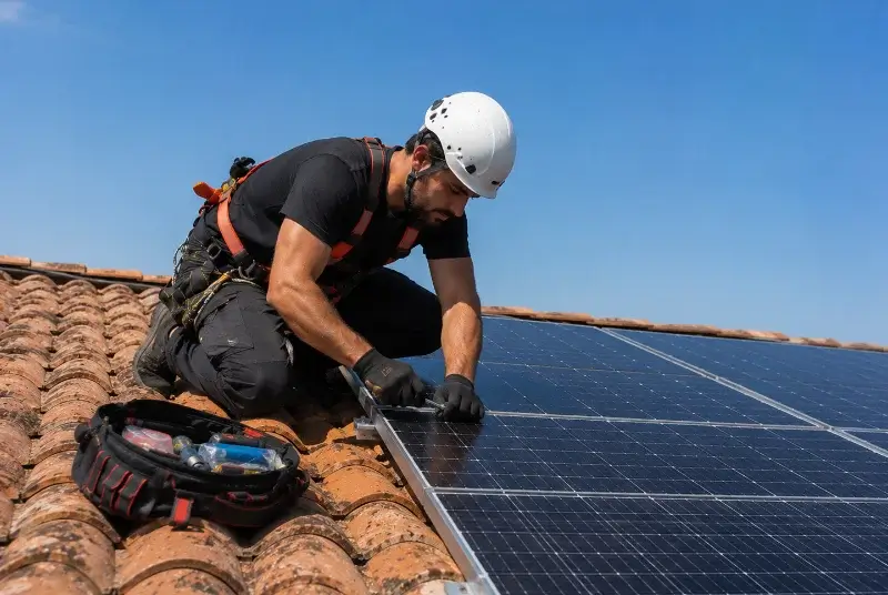 Maintenance et monitoring de panneaux solaires à Bavay